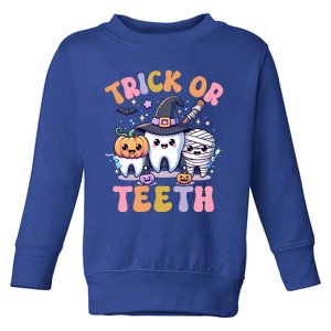 Funny Trick Or Th Halloween Dental Hygienist Or Assistant Cool Gift Toddler Sweatshirt