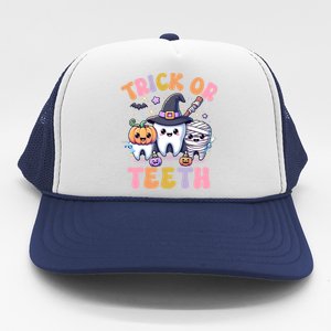 Funny Trick Or Th Halloween Dental Hygienist Or Assistant Cool Gift Trucker Hat