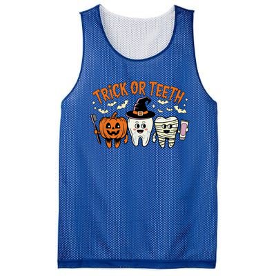 Funny Trick Or Th Halloween Dental Hygienist Or Assistant Gift Mesh Reversible Basketball Jersey Tank