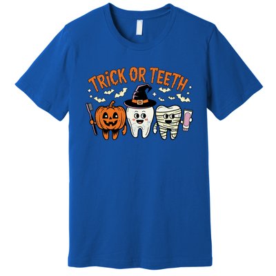 Funny Trick Or Th Halloween Dental Hygienist Or Assistant Gift Premium T-Shirt