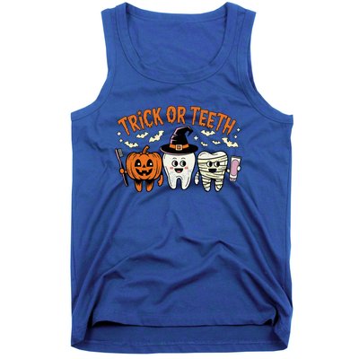 Funny Trick Or Th Halloween Dental Hygienist Or Assistant Gift Tank Top