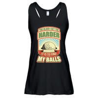 Funny The Older I Get The Harder It Is To Find My Balls Golfing Ladies Essential Flowy Tank