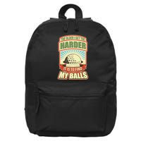 Funny The Older I Get The Harder It Is To Find My Balls Golfing 16 in Basic Backpack