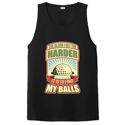 Funny The Older I Get The Harder It Is To Find My Balls Golfing PosiCharge Competitor Tank