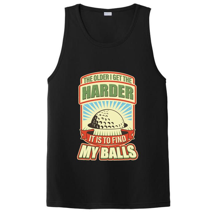 Funny The Older I Get The Harder It Is To Find My Balls Golfing PosiCharge Competitor Tank
