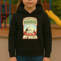 Funny The Older I Get The Harder It Is To Find My Balls Golfing Kids Hoodie