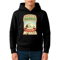 Funny The Older I Get The Harder It Is To Find My Balls Golfing Kids Hoodie