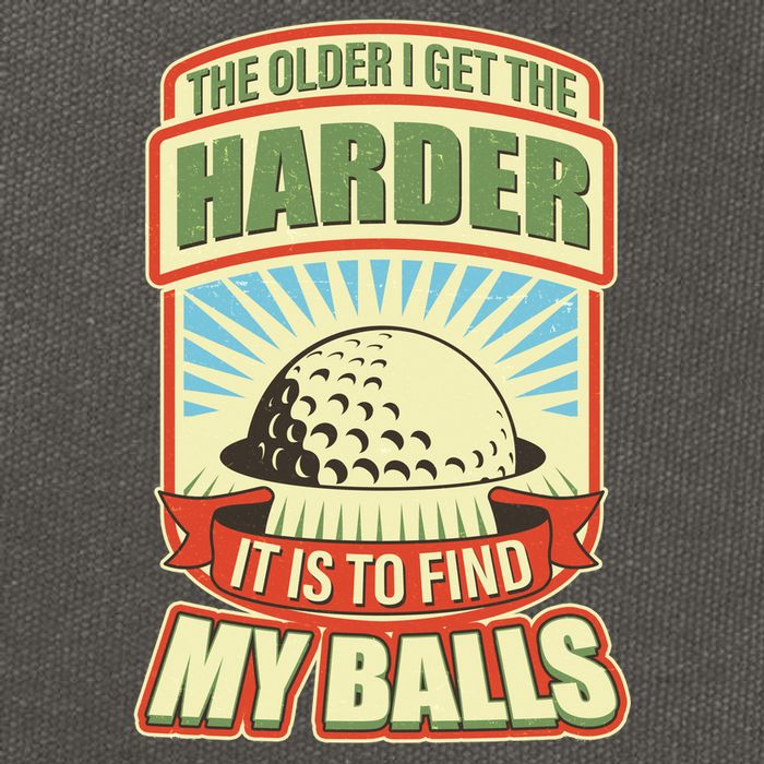 Funny The Older I Get The Harder It Is To Find My Balls Golfing Cotton Canvas Backpack
