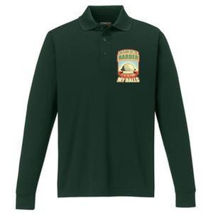 Funny The Older I Get The Harder It Is To Find My Balls Golfing Performance Long Sleeve Polo