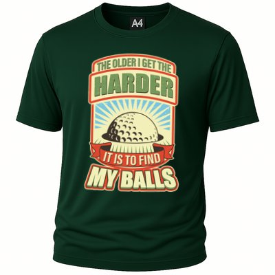 Funny The Older I Get The Harder It Is To Find My Balls Golfing Performance Shirt