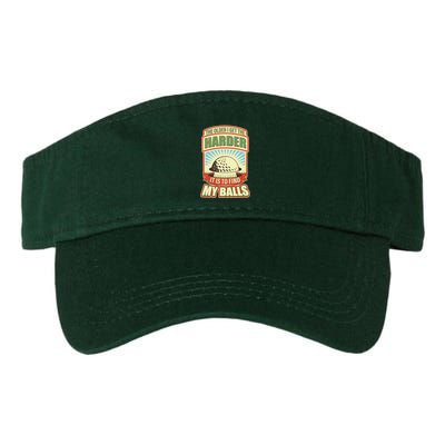 Funny The Older I Get The Harder It Is To Find My Balls Golfing Visor