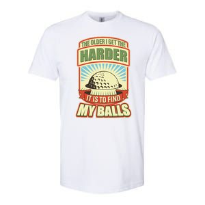 Funny The Older I Get The Harder It Is To Find My Balls Golfing Softstyle CVC T-Shirt