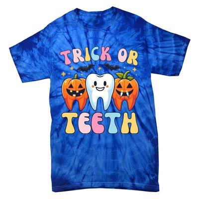 Funny Trick Or Th Halloween Dental Hygienist Or Assistant Gift Tie-Dye T-Shirt