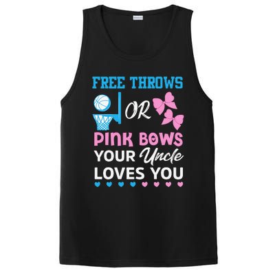 free throws or pink bows Uncle loves you gender reveal PosiCharge Competitor Tank