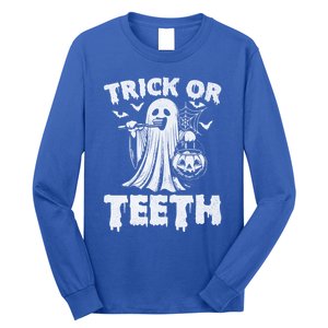 Funny Trick Or Th Halloween Dental Hygienist Or Assistant Gift Long Sleeve Shirt