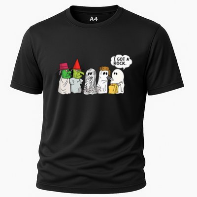 Funny Trick Or Treat Halloween Ghost Costume I Got A Rock Performance Shirt