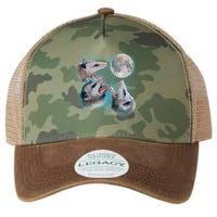 Funny Three Opossum Moon Legacy Tie Dye Trucker Hat
