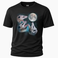 Funny Three Opossum Moon Performance Shirt
