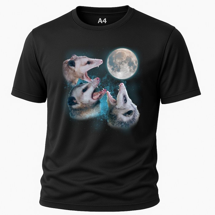 Funny Three Opossum Moon Performance Shirt