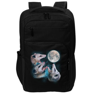 Funny Three Opossum Moon Impact Tech Backpack