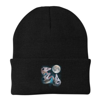 Funny Three Opossum Moon Beanie