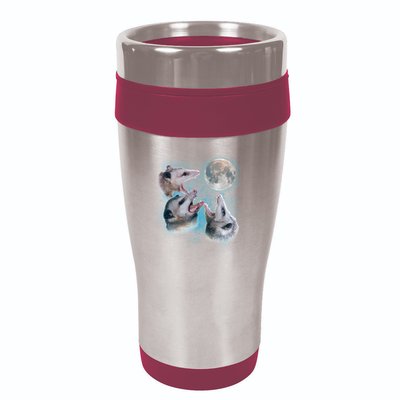 Funny Three Opossum Moon 16oz Travel Tumbler