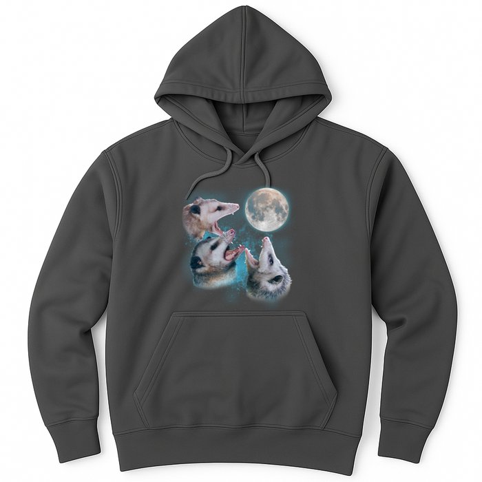 Funny Three Opossum Moon Hoodie
