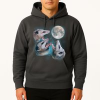 Funny Three Opossum Moon Hoodie