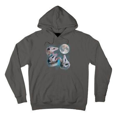 Funny Three Opossum Moon Tall Hoodie
