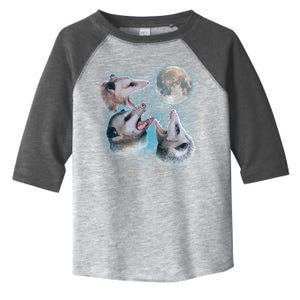 Funny Three Opossum Moon Toddler Fine Jersey T-Shirt