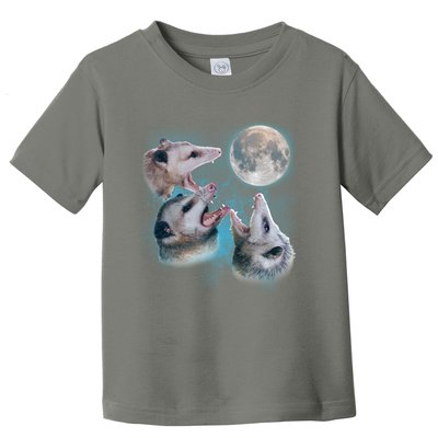 Funny Three Opossum Moon Toddler T-Shirt