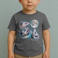 Funny Three Opossum Moon Toddler T-Shirt