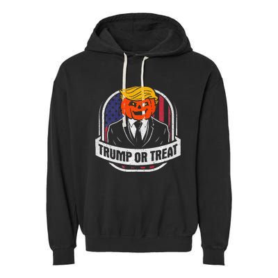 Funny Trump Or Treat Halloween Premium Garment-Dyed Fleece Hoodie