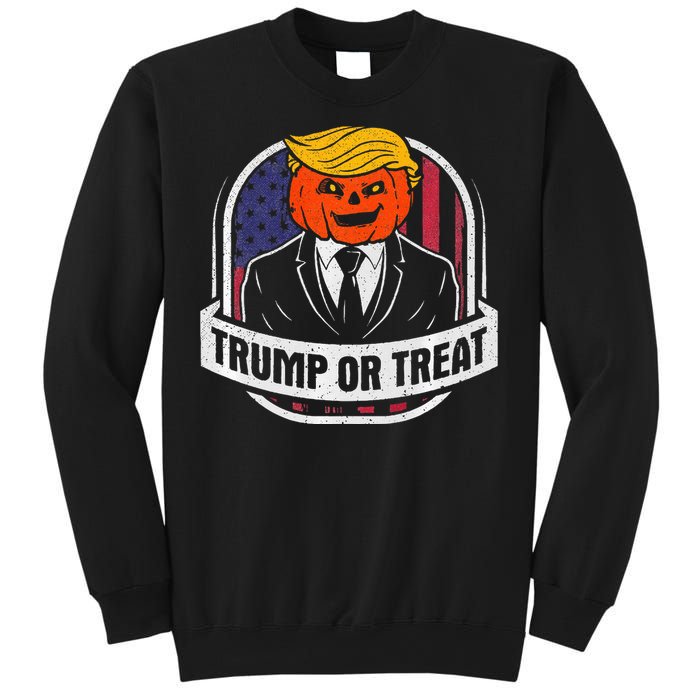 Funny Trump Or Treat Halloween Premium Sweatshirt