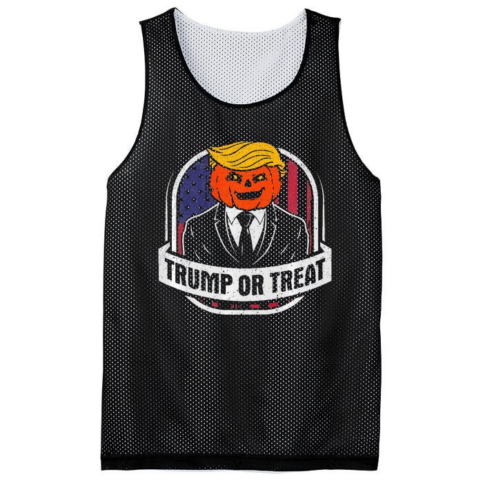 Funny Trump Or Treat Halloween Premium Mesh Reversible Basketball Jersey Tank