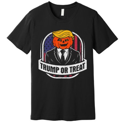 Funny Trump Or Treat Halloween Premium Premium T-Shirt