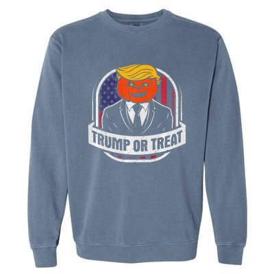 Funny Trump Or Treat Halloween Premium Garment-Dyed Sweatshirt