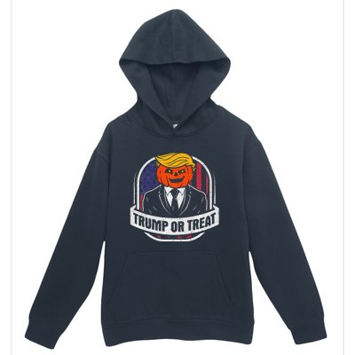 Funny Trump Or Treat Halloween Premium Urban Pullover Hoodie