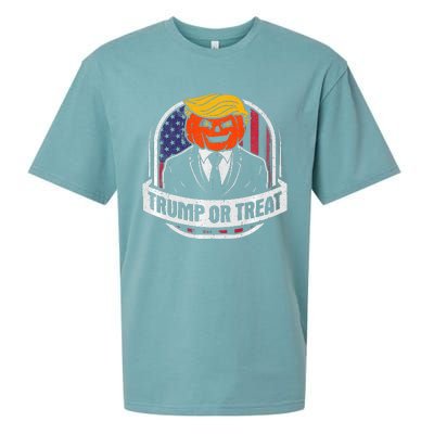 Funny Trump Or Treat Halloween Premium Sueded Cloud Jersey T-Shirt