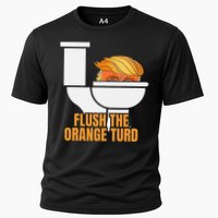 Flush The Orange Turd TrumpS Lawyer Called Him Cooling Performance Crew T-Shirt