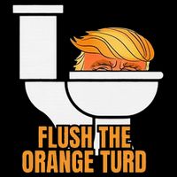 Flush The Orange Turd TrumpS Lawyer Called Him Cooling Performance Crew T-Shirt