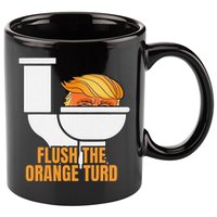 Flush The Orange Turd TrumpS Lawyer Called Him 11oz C Handle Ceramic Mug