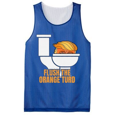 Flush The Orange Turd TrumpS Lawyer Called Him Mesh Reversible Basketball Jersey Tank