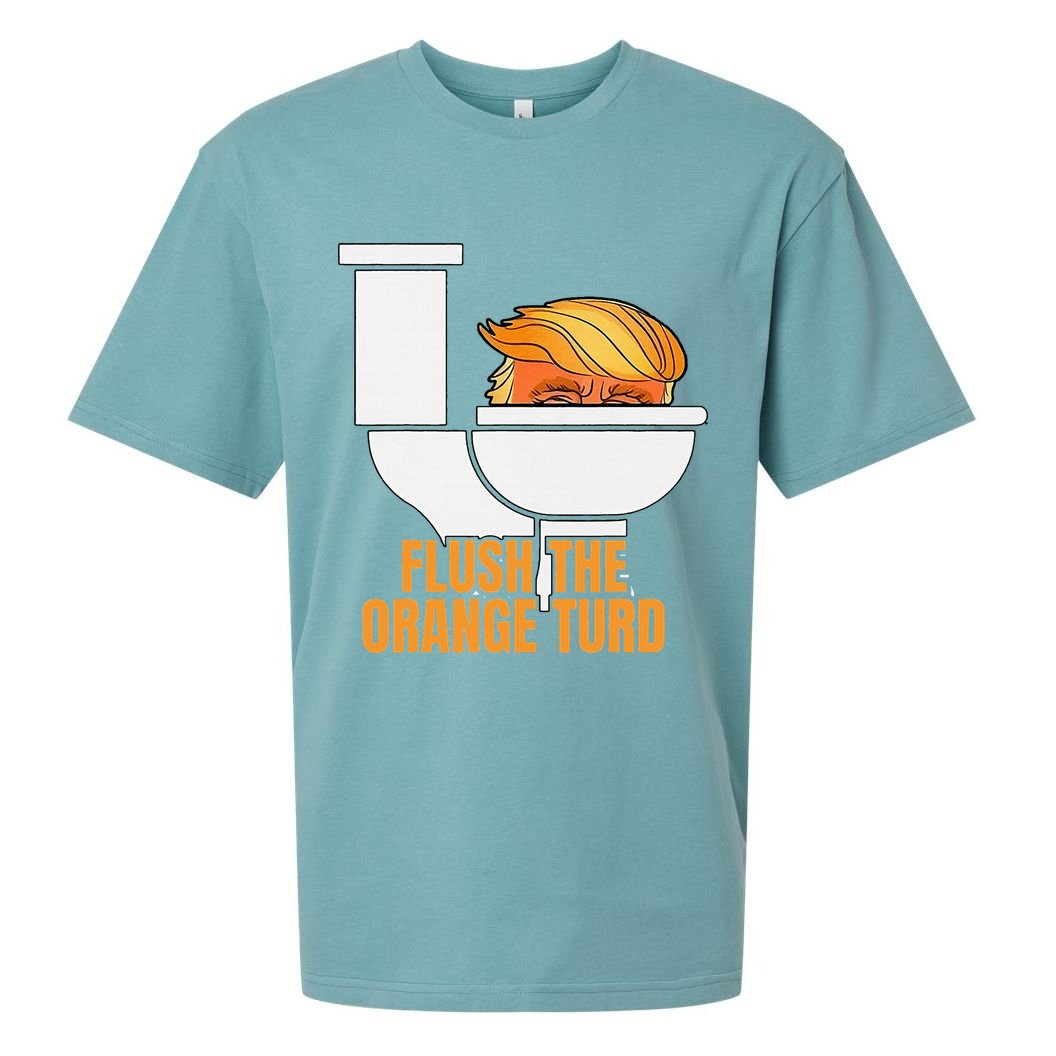 Flush The Orange Turd TrumpS Lawyer Called Him Sueded Cloud Jersey T-Shirt