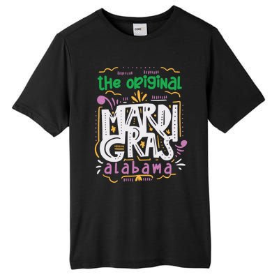 Funny The Original Mardi Gras Carnival Alabama Mobile City Tall Fusion ChromaSoft Performance T-Shirt