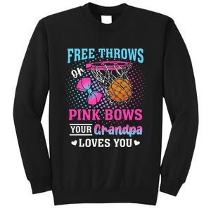 Free Throws Or Pin.K Bows Your Grandpa Loves You Gender Sweatshirt