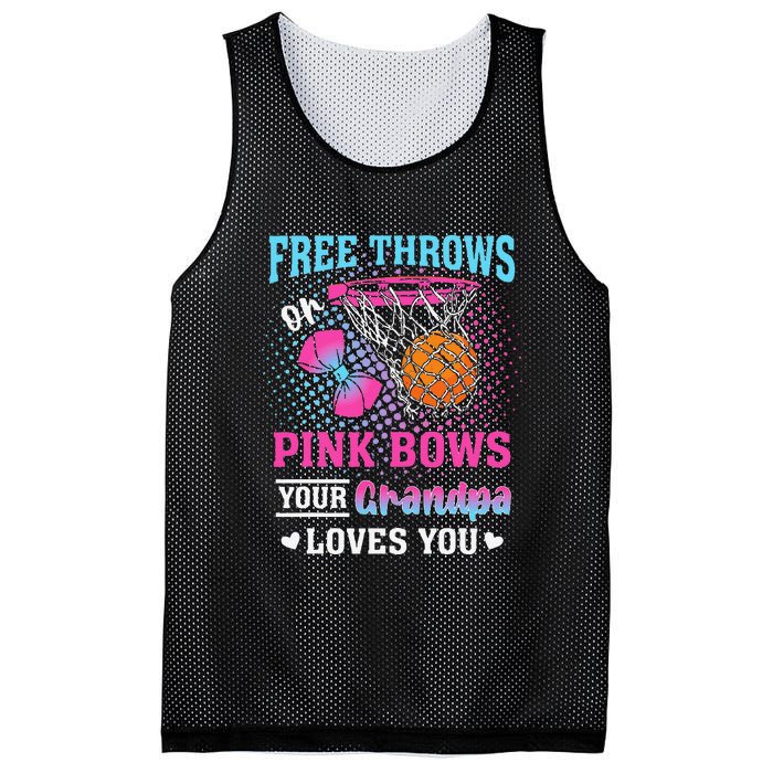 Free Throws Or Pin.K Bows Your Grandpa Loves You Gender Mesh Reversible Basketball Jersey Tank