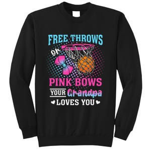 Free Throws Or Pin.K Bows Your Grandpa Loves You Gender Tall Sweatshirt