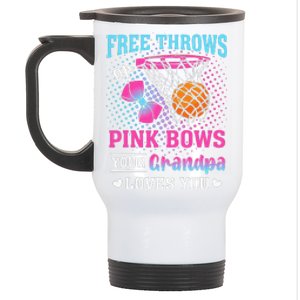 Free Throws Or Pin.K Bows Your Grandpa Loves You Gender Stainless Steel Travel Mug