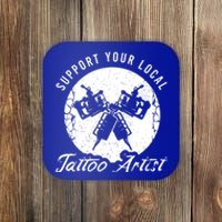 Funny Tattoo Outfit For A Tattoo Artist Gift Coaster